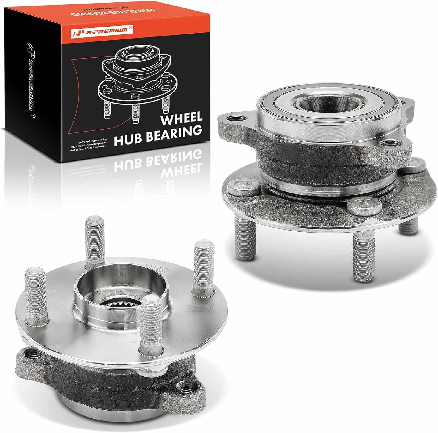 A-Premium 2 x Front Wheel Bearing and Hub Assembly with 4-Lug Compatible with Toyota Yaris 2019-2020, Yaris iA 2017-2018 & Scion iA 2016