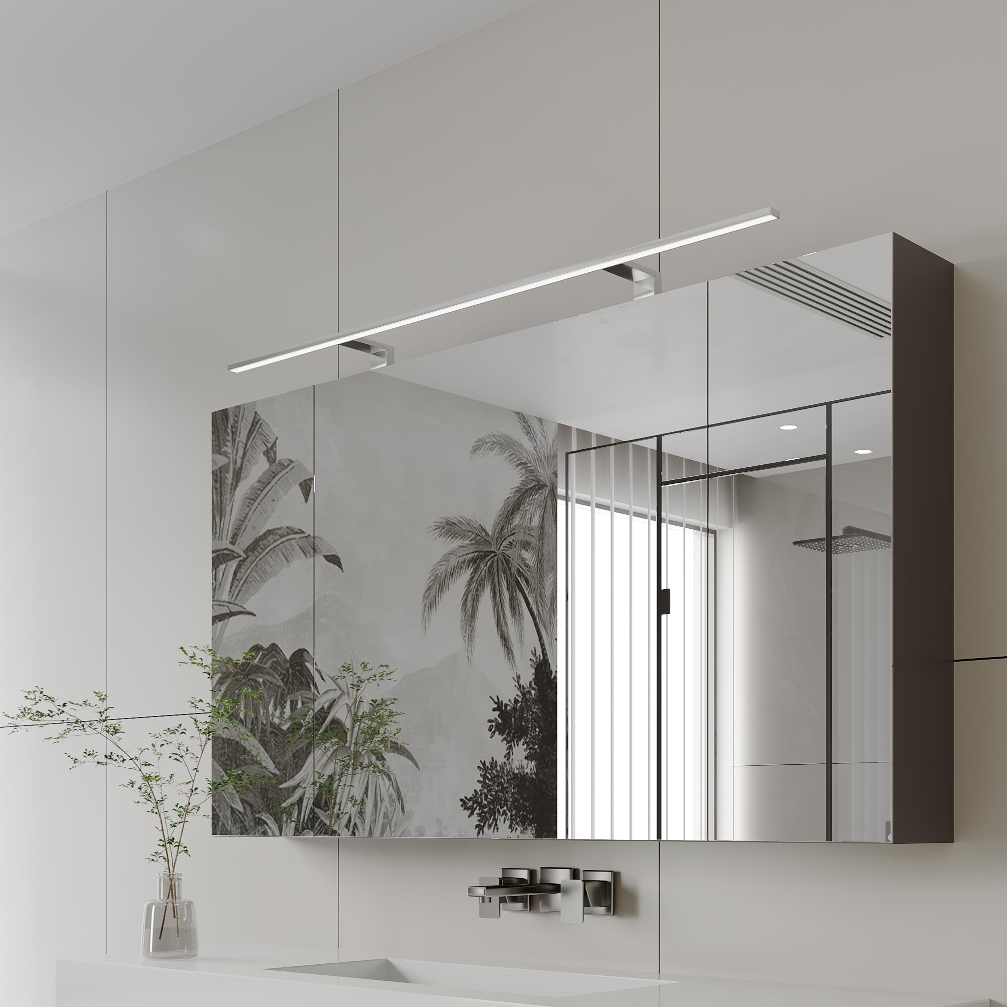 kalb Material für Möbel LED badkamer lamp badkamer lamp spiegel lamp spiegel lamp kastlamp opbouwlamp, kleur: warm wit, lengte: 600mm