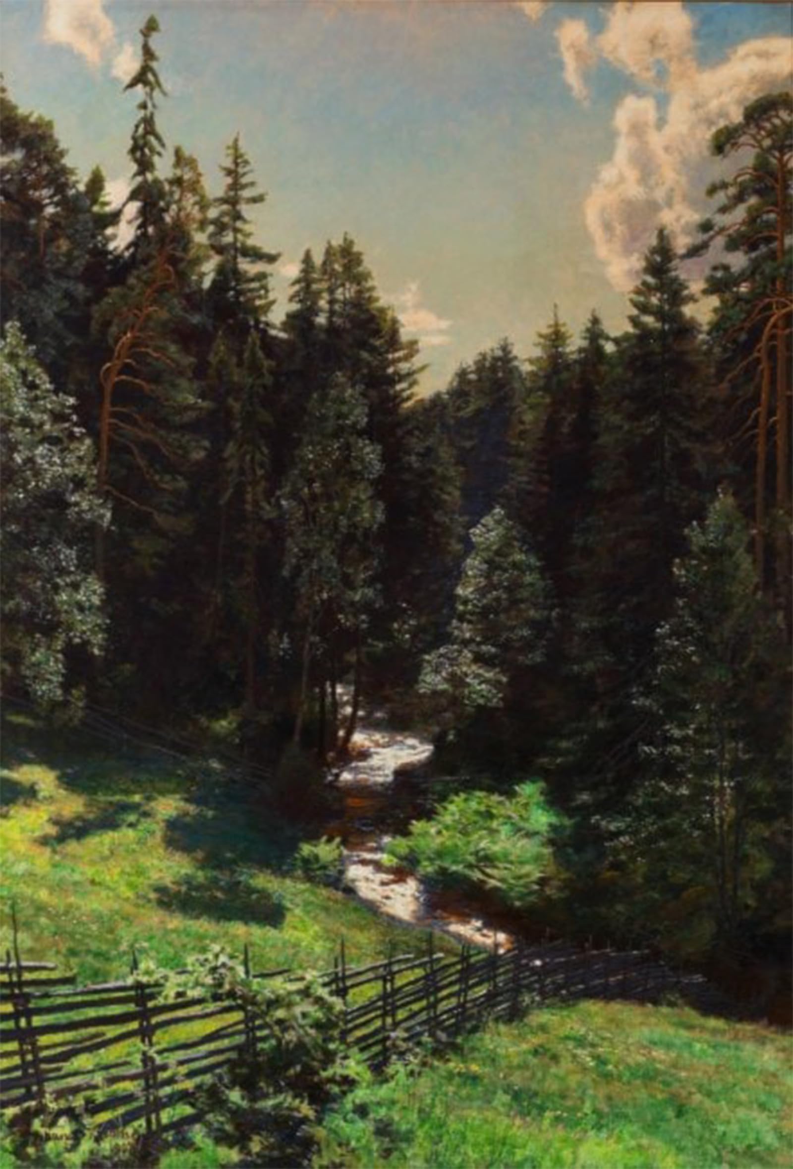 POSTERIIk Famous Modern Artwork Art Mural la radura Johan Krouthen Oil Paintings Pictures for Home Decor 60x90cm