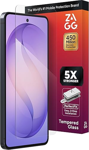 Miniatura 17 de ZAGG Protector de pantalla de vidrio Elite Samsung Galaxy S25/ S24 – Vidrio templado ultra resistente, resistente a los arañazos, instalación