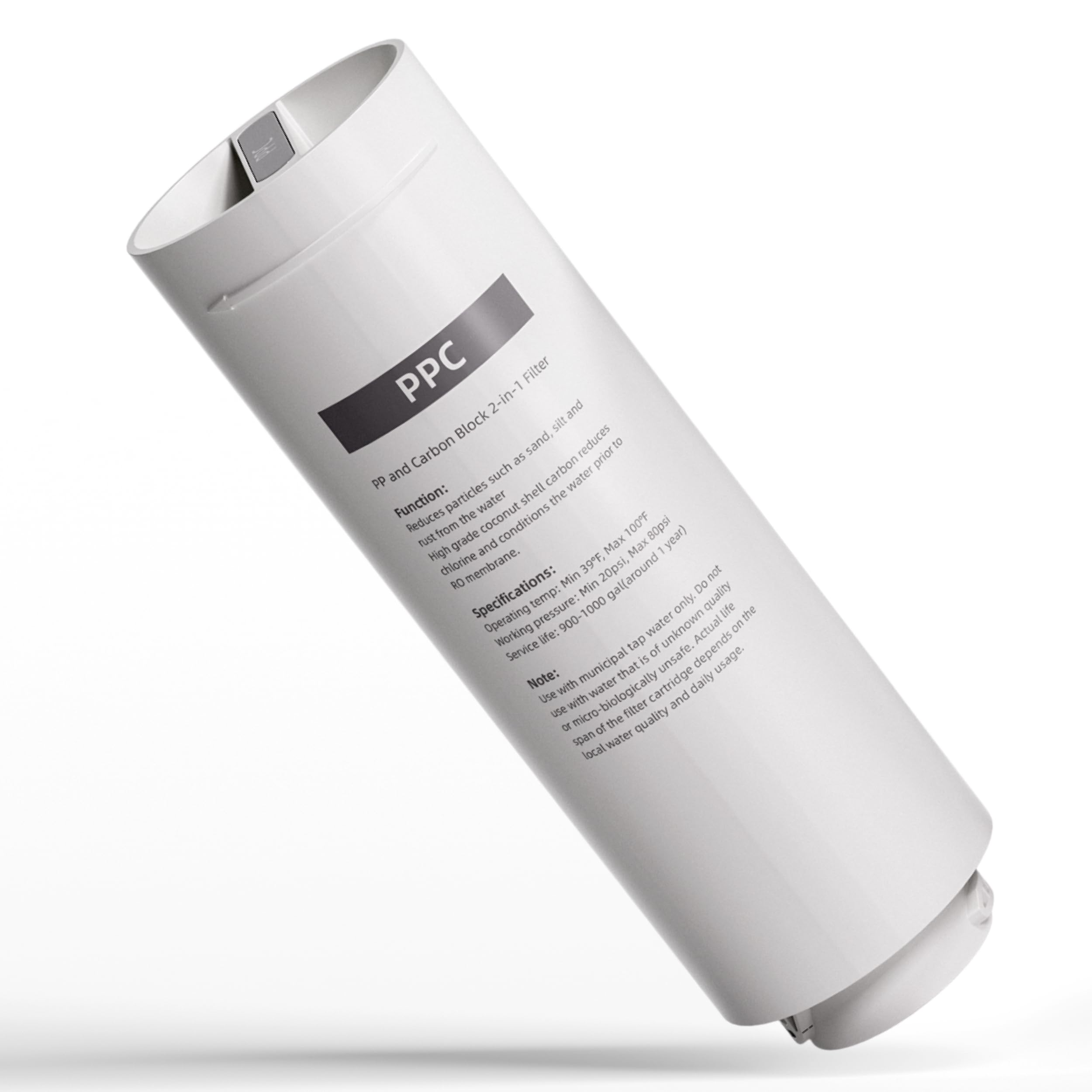 aora PPC Prefiltro para sistema de ósmosis inversa GT600 – para agua potable segura – Filtro de agua de ósmosis con 8 etapas de filtración y cambio de filtro en 3 segundos – Sistema de ósmosis bajo