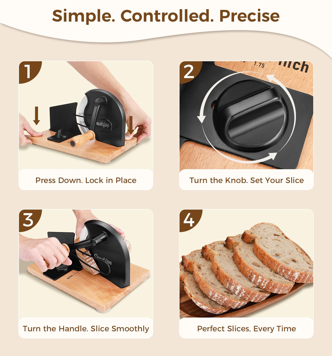 SOWKIPE Bread Slicer - Perfect Slices Every Time -6