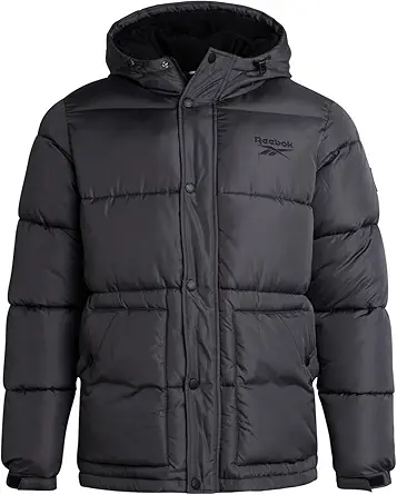 Mens Winter Jacket - Heavyweight Insulated Mens Winter Coat - Wind Water Resistant Quilted Puffer Jackets for Men