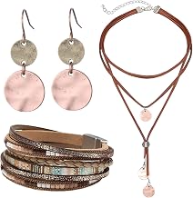 4-Piece Western Collection,Boho Jewellery Set, Cowgirl Accessories