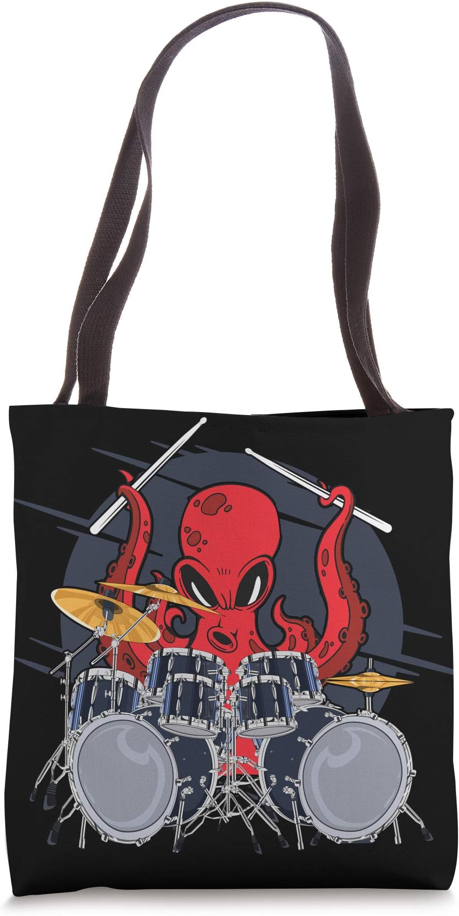 Octopus Drummer Kraken Musical Instrument Musician Drums Tote Bag