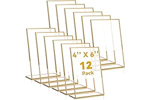 Gold Double-Sided Picture Frames for Elegant Table Décor