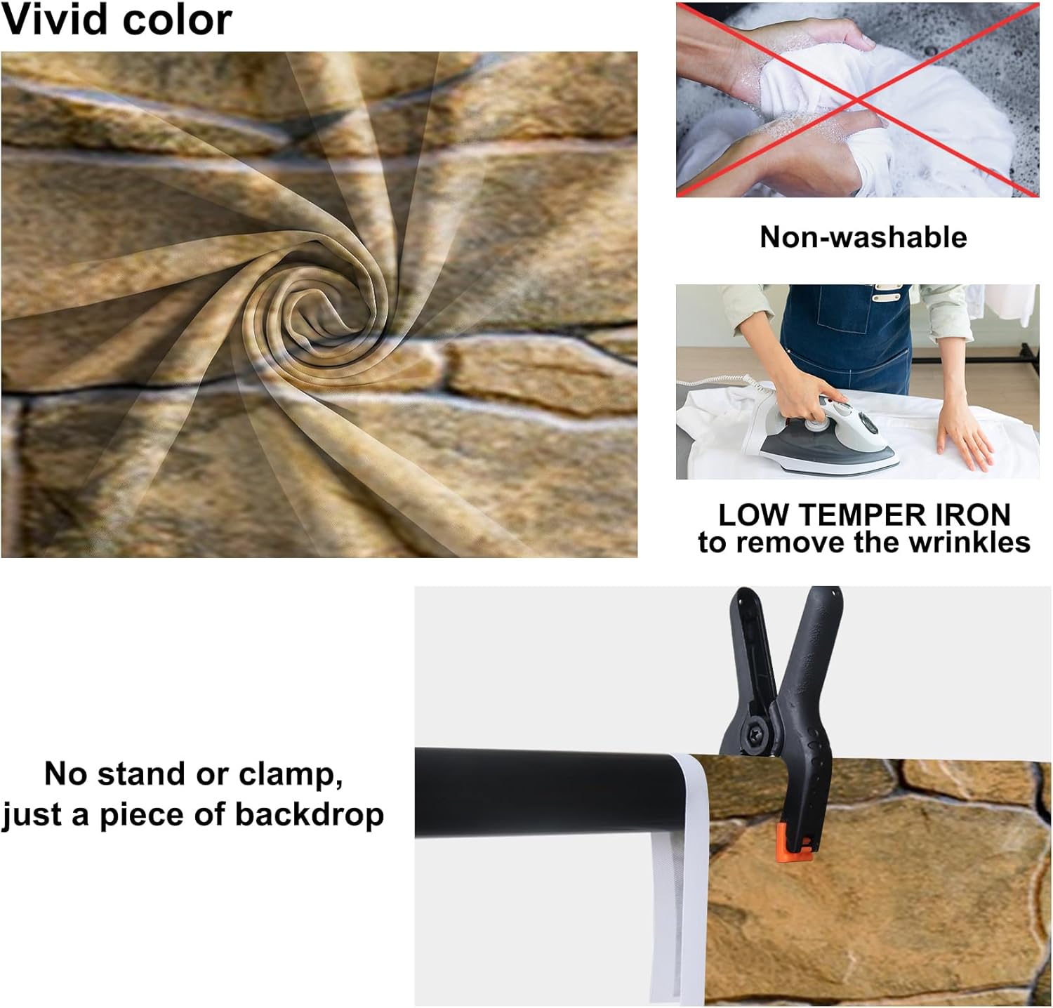 Baocicco Stone Wall Backdrop 15x10ft Photography Background Boulder Build Castle Rural Style Rough Rock Construct Exterior Wall Texture Countryside Boy Kid Adult Artistic Photo Shoot