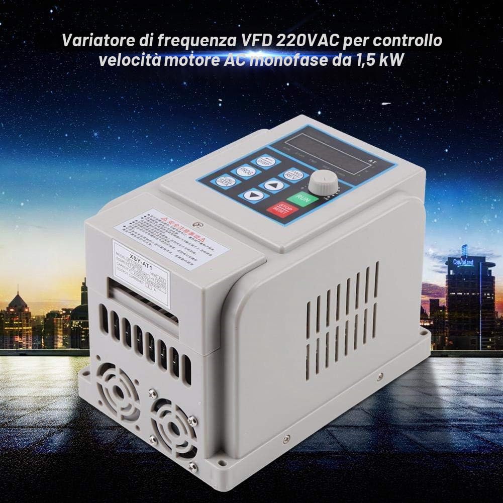 1.5kW 220VAC VFD Regolatore Di Velocità A Velocità Variabile Per Motore AC Monofase