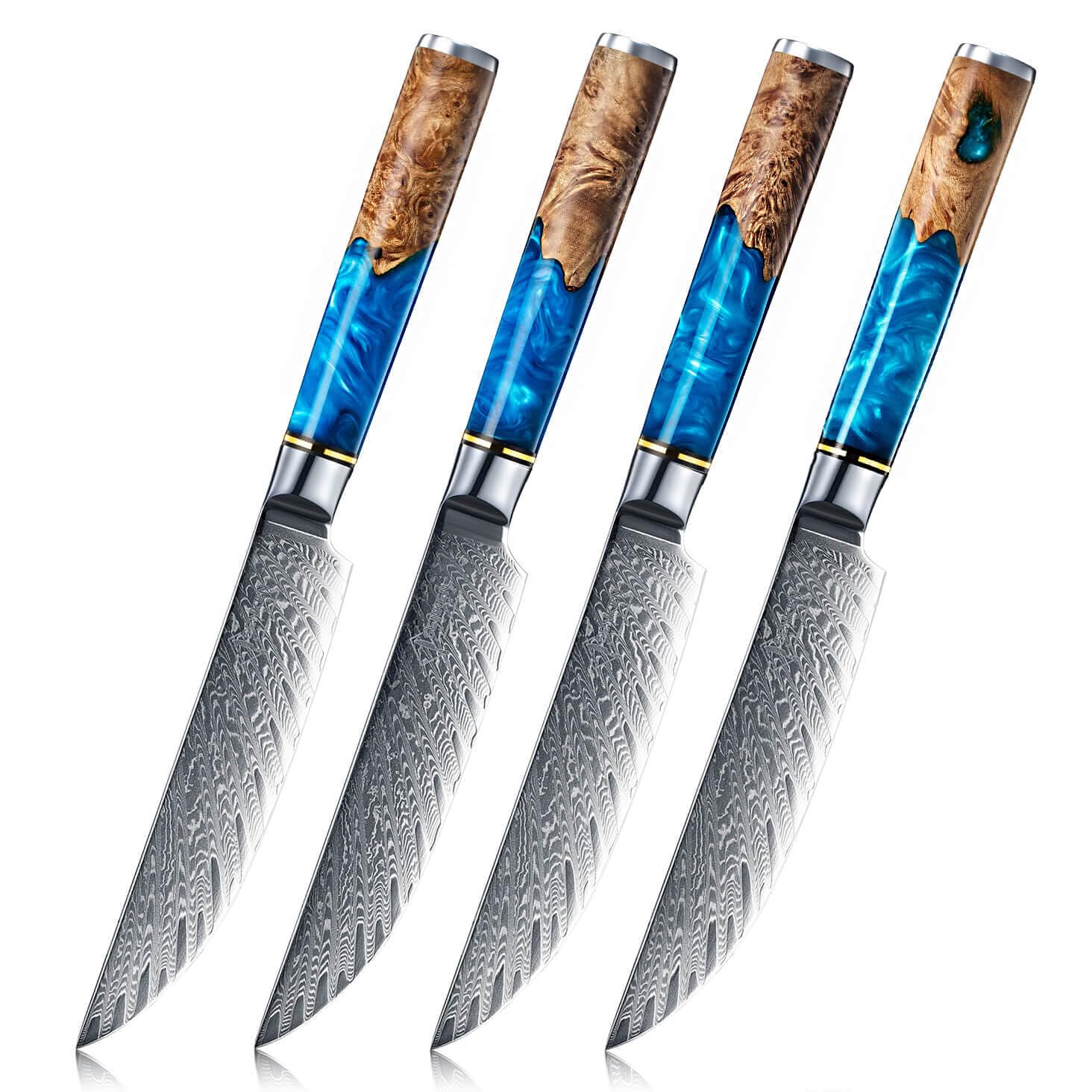 rtslo888様用　Javier Servín φ17.5とφ21の2枚セット Amazon.com: SENKEN Damascus Steak Knife Set - Tsunami Collection