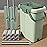 JOYMOOP Mop and Bucket with Wringer Set for Floor Cleaning and Wall Cleaner, Flat Mop and Bucket System Set with 2 Mops and 8 Large Microfiber Pads - Green