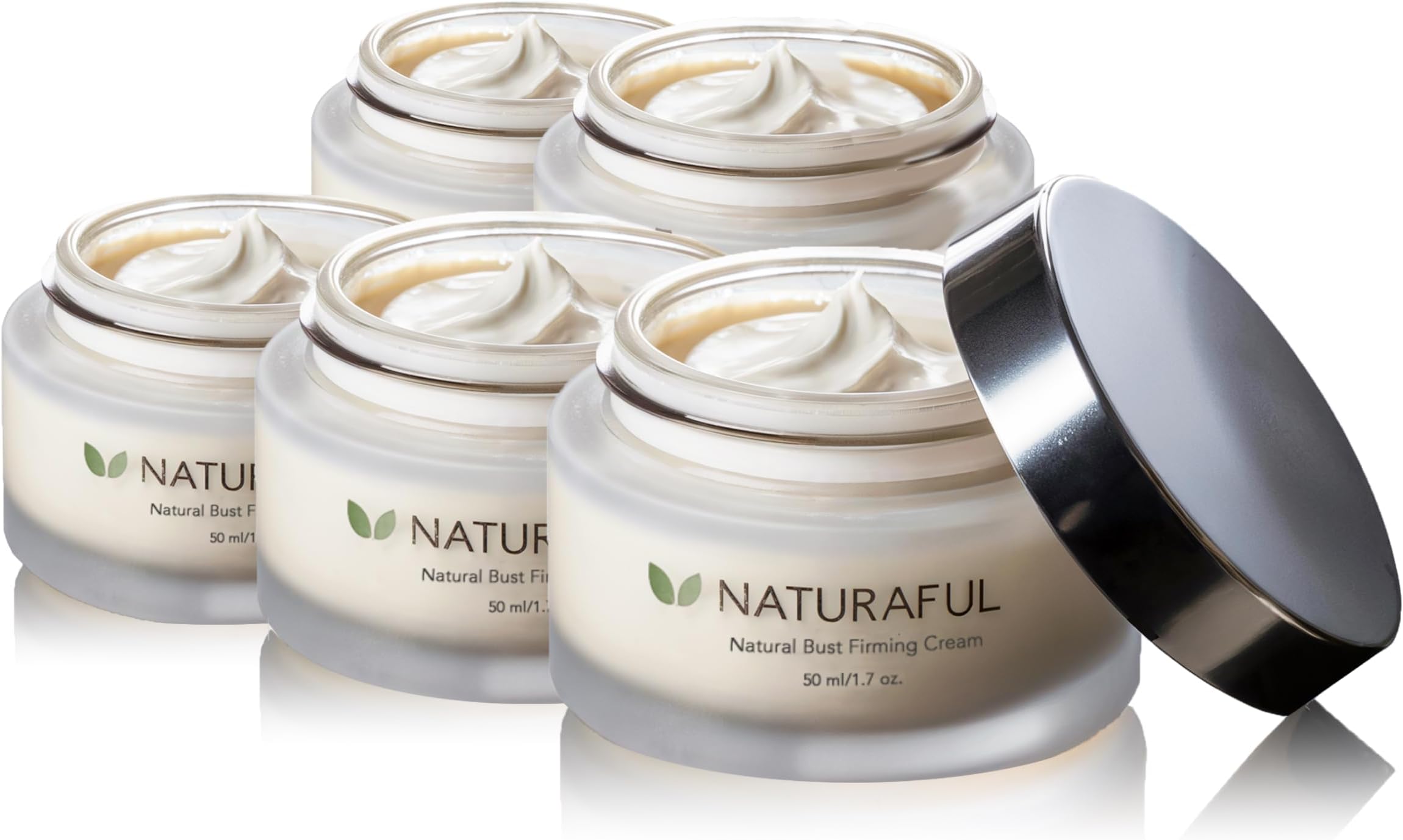 NATURAFUL - (5 JARS) ADVANCED Bust firming, lifting, toning and volumizing cream | Made from Plant Extracts |Deep Hydration & Daily Beauty Support