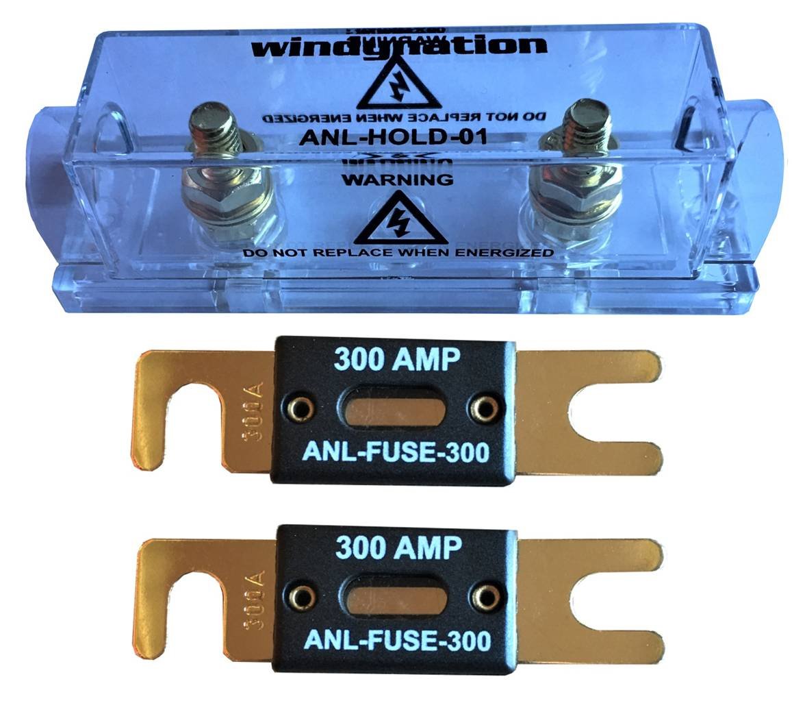 WindyNation ANL Fuse Holder + ANL Fuse (2pcs 300A Fuse) Amazon.in