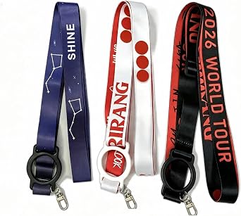 JUNIORE Kpop Lightstick Adjustable Shoulder Strap, Crossbody Lanyard Holder with Extra Long XL Lanyard.