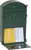 Arregui Residencia D-2151/V Classic Style Aluminium Single Mailbox, Size M (DIN A4), Green