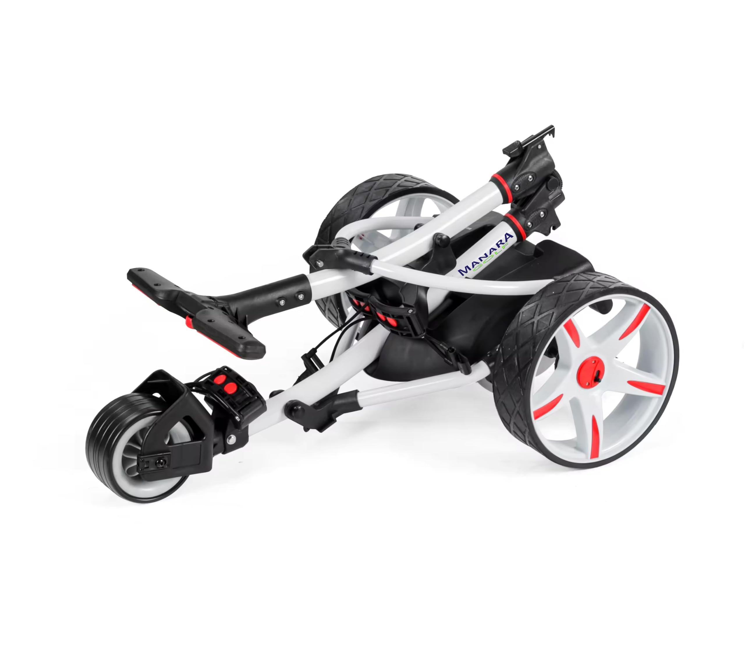 Carro de Golf Eléctrico MNS2G, facíl Plegado, Estructura de Aluminio y Motor 200 W, con 9 Velocidades. (sin bateria)