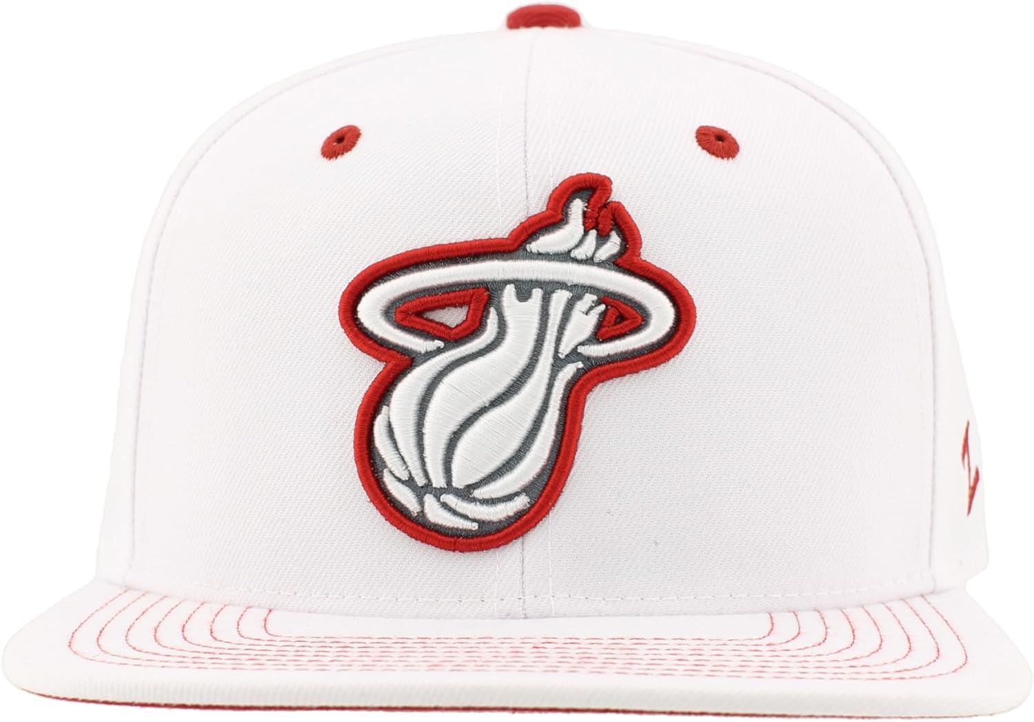 ZHATS NBA Unisex-Adult NBA Officially Licensed Adjustable Snapback Hat Flat Bill Z11 Pop White - Image 2