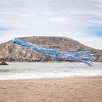 Vista 2 de In the Breeze Calcetín de viento holográfico Mylar azul cobalto 9063