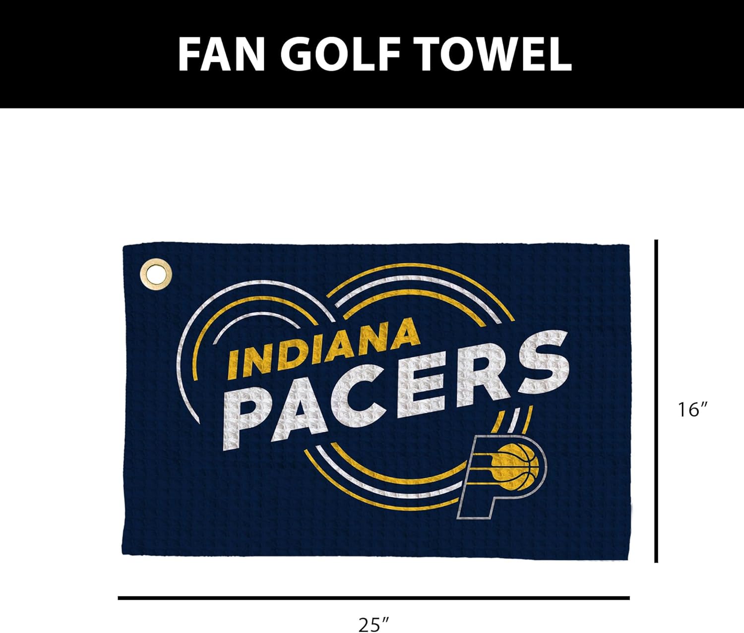 Northwest NBA Golf Towel – Official Licensed Microfiber Waffle Fabric, Absorbent 16x25 in Club Cleaning Accessory