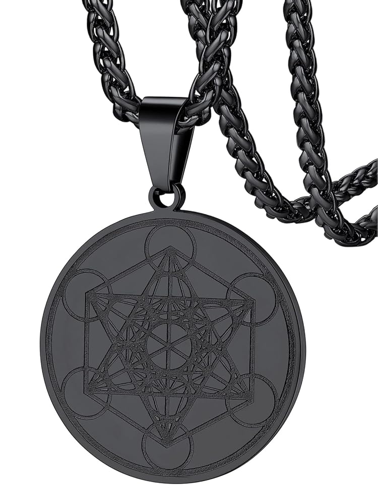 Amazon.co.jp: FaithHeart メタトロンキューブネックレス