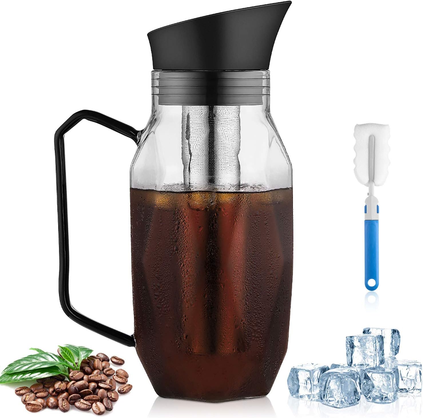 Airtight Cold Brew Iced Coffee Maker 1.65 L /57OZ, Cold