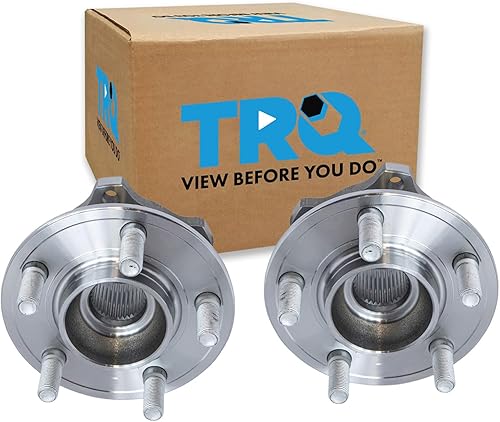 Vista 7 de TRQ Juego de Rodamientos de Rueda y Cubierta de Llanta Trasera para Conductor y Pasajero 2 Piezas Compatible con Infiniti G35 2003-2006 2007 G35