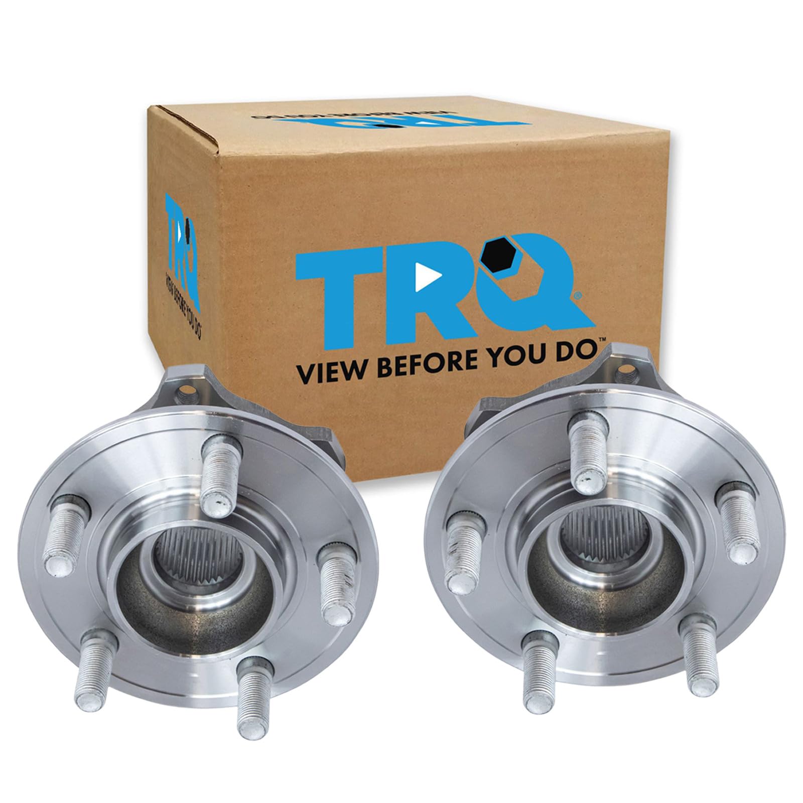 TRQ Rear Driver and Passenger Side Wheel Bearing and Hub Assembly Set 2