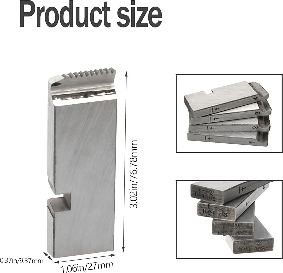 47750 Threading Machine Dies, Right-Handed NPT Pipe Dies