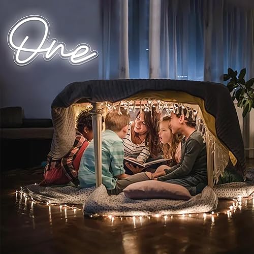 Miniatura 7 de Un letrero LED de neón para decoración de pared, un letrero de neón para el primer cumpleaños, luz de neón de primer cumpleaños, una luz LED para