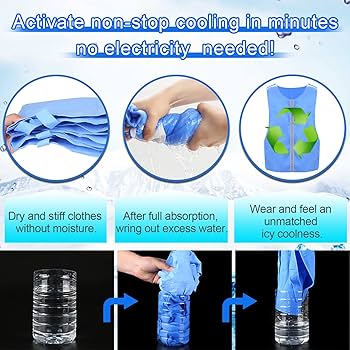 WindCore ICE×COLD クールベスト FREE SIZE E-Greetshopping Summer Ice Cooling Vest for Men Women