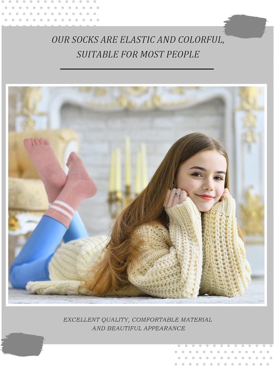 Zhanmai 6 Pairs Women's Five Toe Socks Cotton for Breathable Athletic Running Toe Separator for Women Men - Image 2