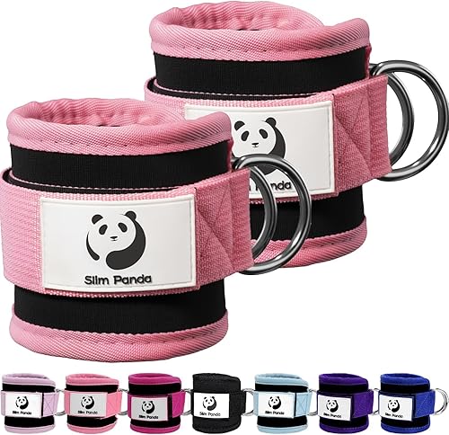 Miniatura 17 de Slim Panda Correa de tobillo para máquina de cable, tobillo para patadas, abductores de cadera, entrenamientos de glúteos, extensiones de piernas,
