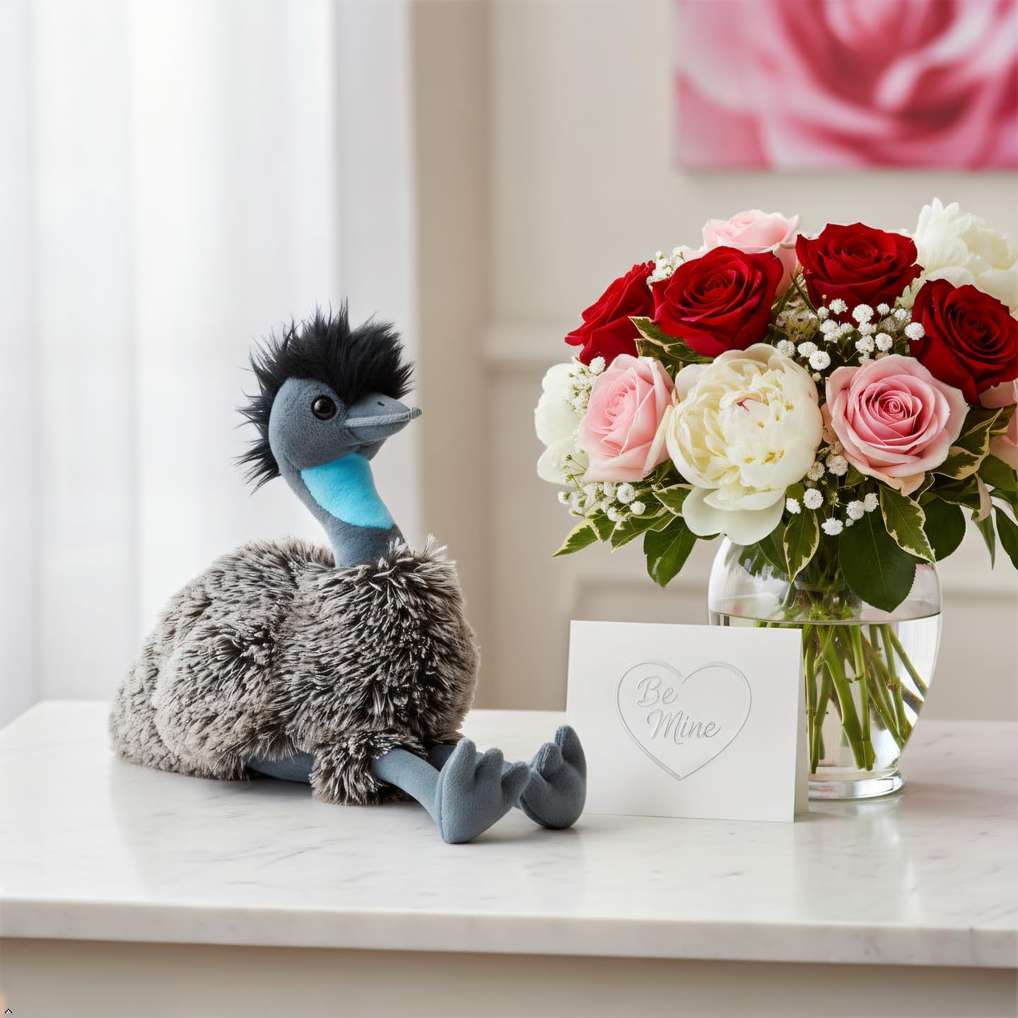 The Petting Zoo Emu Stuffed Animal, Gifts for Kids, Wild Onez Zoo Animals, Emu Plush Toy 12 inches