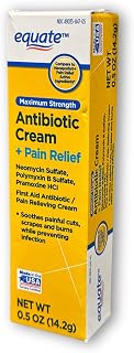 FUSION SHOP STORE Smart choices, meaningful life! Triple Antibiotic Ointment- Maximum Strength with Topical Analgesic, 0.5 oz (Pack of 1)