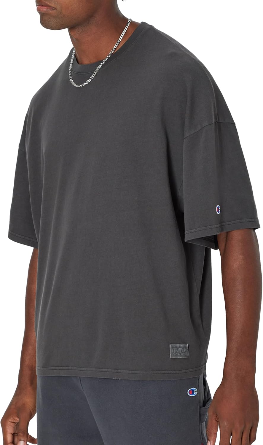 Champion Mens Riggins Drop Shoulder T-Shirt, Dry Goods Label - Image 2