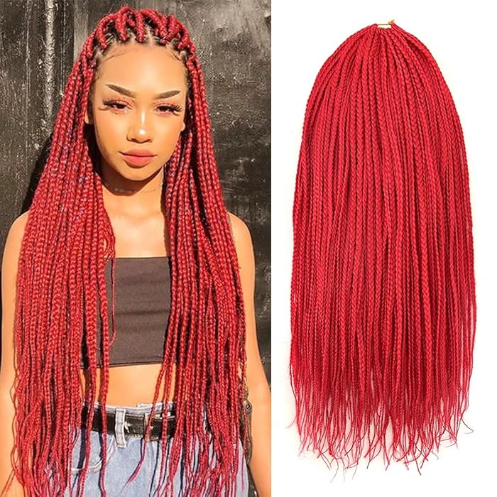 Buy Gottin Hair Box Braids Crochet Hair 6 Packs 24Inch Small Crochet