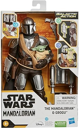 Miniatura 9 de STAR WARS Galactic Action The Mandalorian & Grogu - Figuras de acción electrónicas interactivas de 12 pulgadas, juguetes para niños a partir de 4