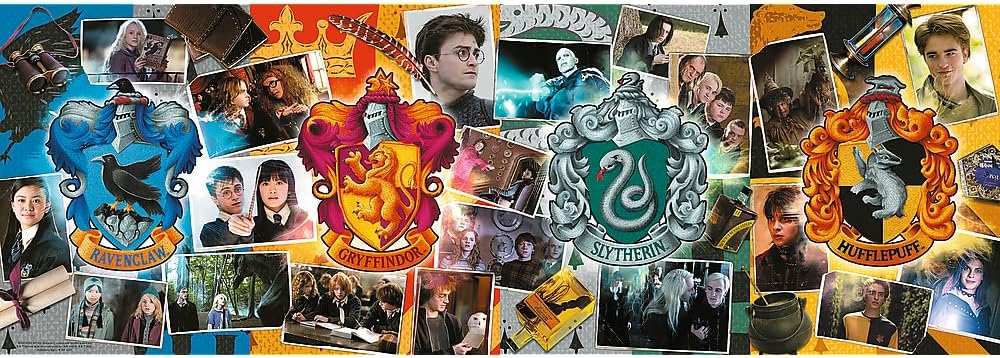 Trefl 1000 Piece Movie Character Jigsaw Puzzle, DIY Creative Entertainment, for Adults and Kids 12+ Years, 29051, Harry Potter, The Four Hogwarts Houses