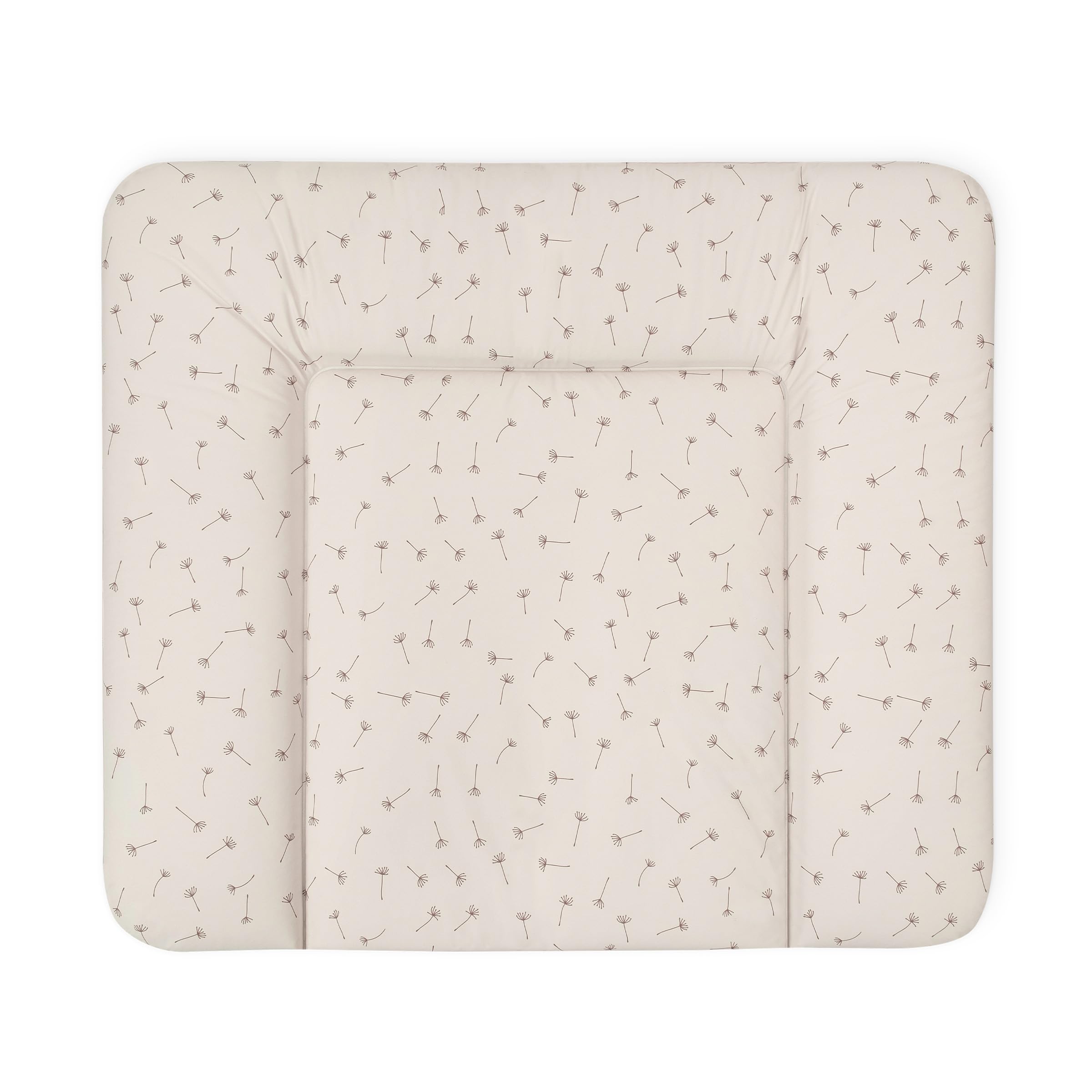 Ehrenkind® Abwaschbare Wickelauflage - Hygienisch, Sicher und Vielseitig in Beige Pusteblume | Wickelauflage 72x85 | Wickelunterlage | Wickeltischauflage abwaschbar