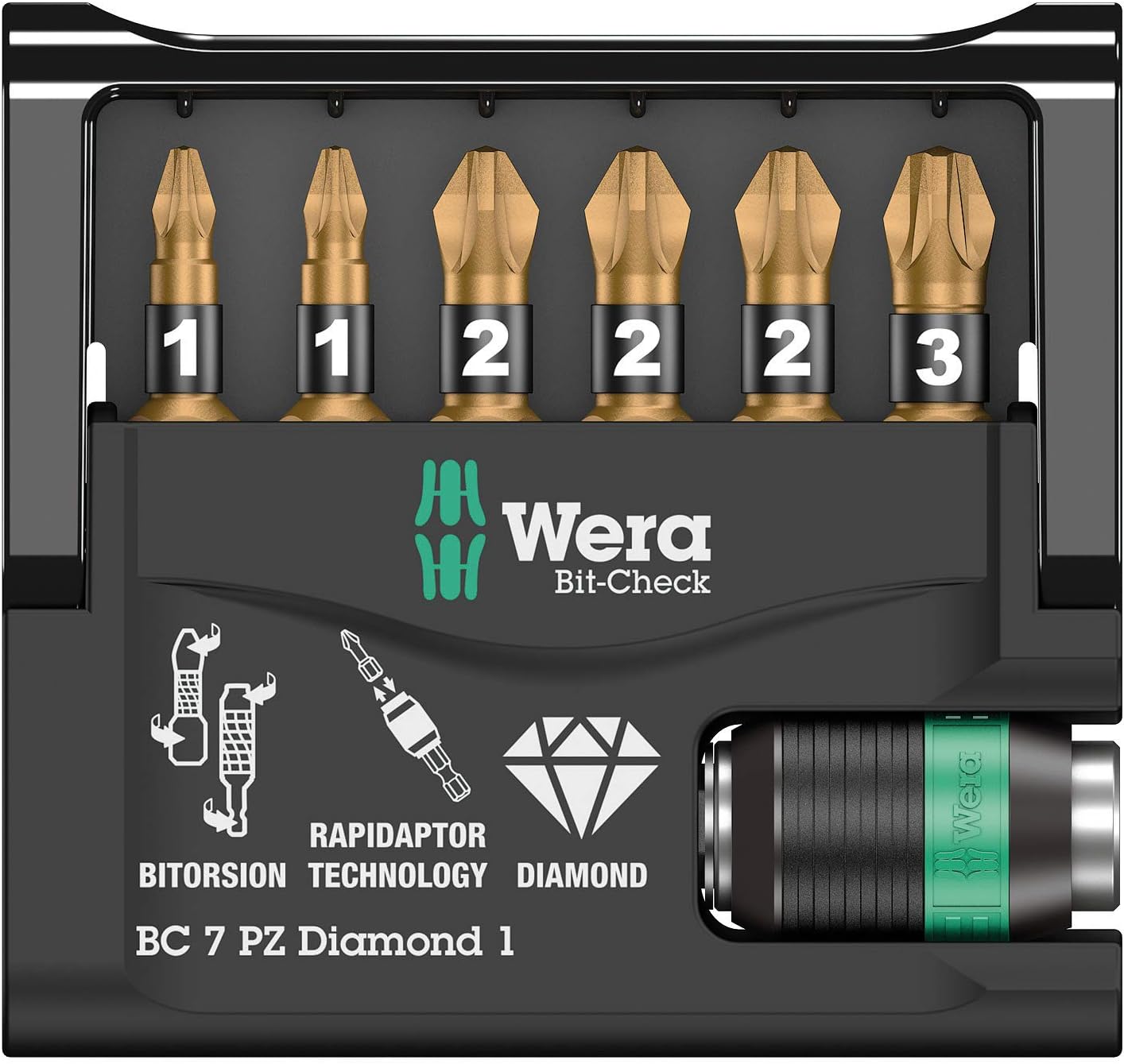 Wera 05073534001 Screwdriver Nut Driver Bits