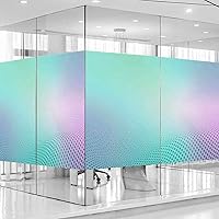 Vista 13 de Película de vinilo para ventana de privacidad y protección de la luz, adhesivo para ventana, autoestático, película de vinilo para oficina en casa