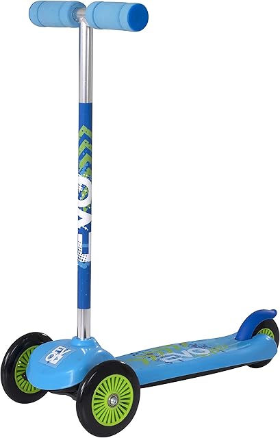 EVO Blue Move & Groove Scooter | Kids 3-Wheel Scooter Perfect For Boys & Girls