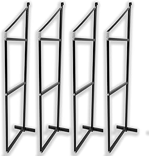 KUAFU 60 1/2" X 22 1/8" Container Shelving Shelf Bracket Universal for Shipping Container Hang & Hook Shelving Brackets Storage Cargo Shelves -4PCS