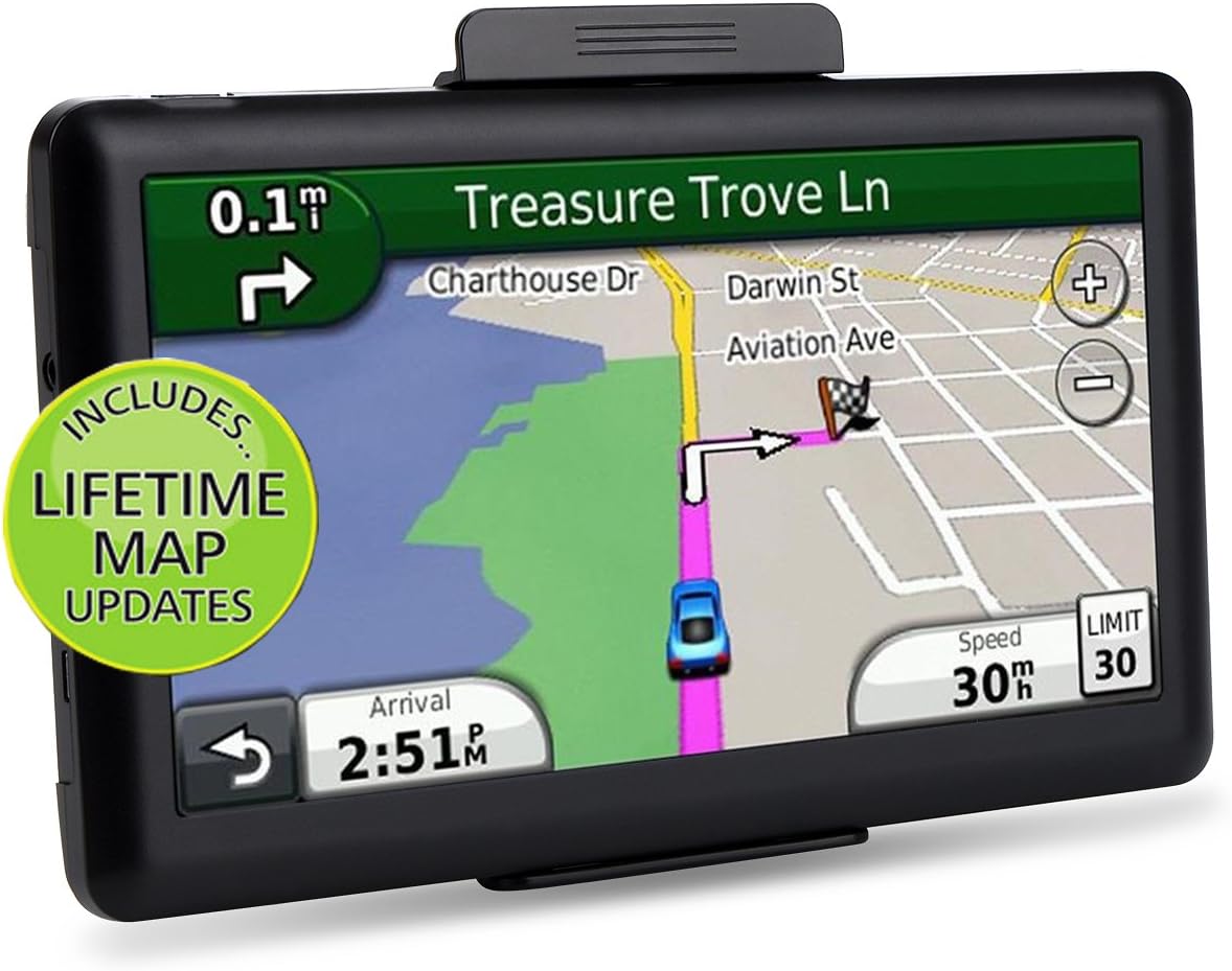 Latest Maps Car GPS Navigation Touch Screen 8GB 7 inch Voice Reminding Vehicle GPS Navigator System with Lifetime Map