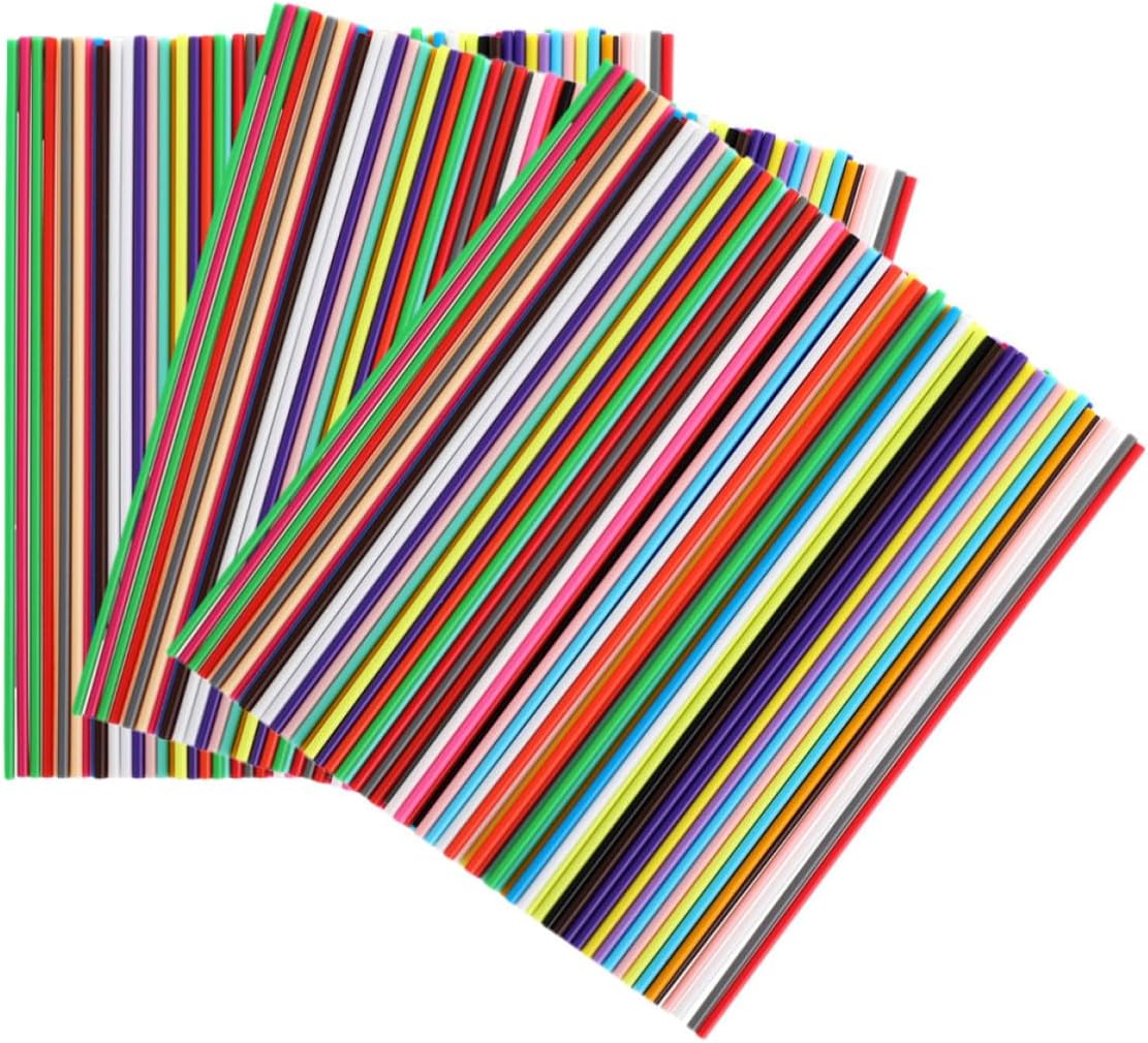 jojofuny 110pcs Low-Temperature Pcl Filament Refills 22 Vibrant Colors 2.5mm Diameter Safe Non-Toxic Plastic for Creative 3D Printing Art Projects