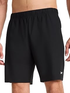 Reebok Men's Jumpstart 8-Inch Shorts - Lightweight Polyester Active Shorts, Standard Fit with Pockets & Drawcord