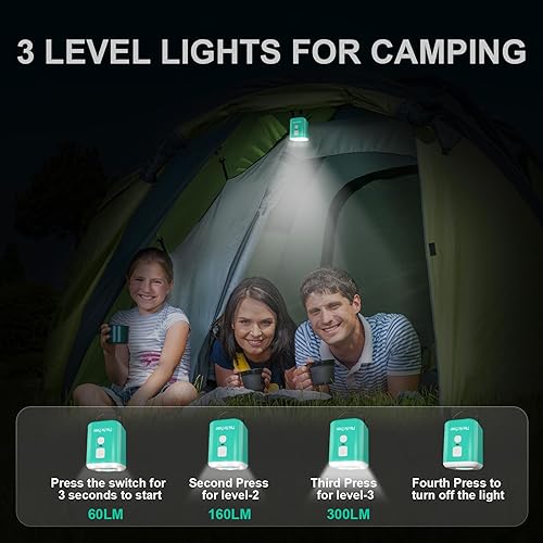 Miniatura 4 de Portable Air Pump for Inflatables Mini Air Pump with 1600mAh Battery & Camping Light - Rechargeable Electric Pump for Vacuum Storage Bags, Air