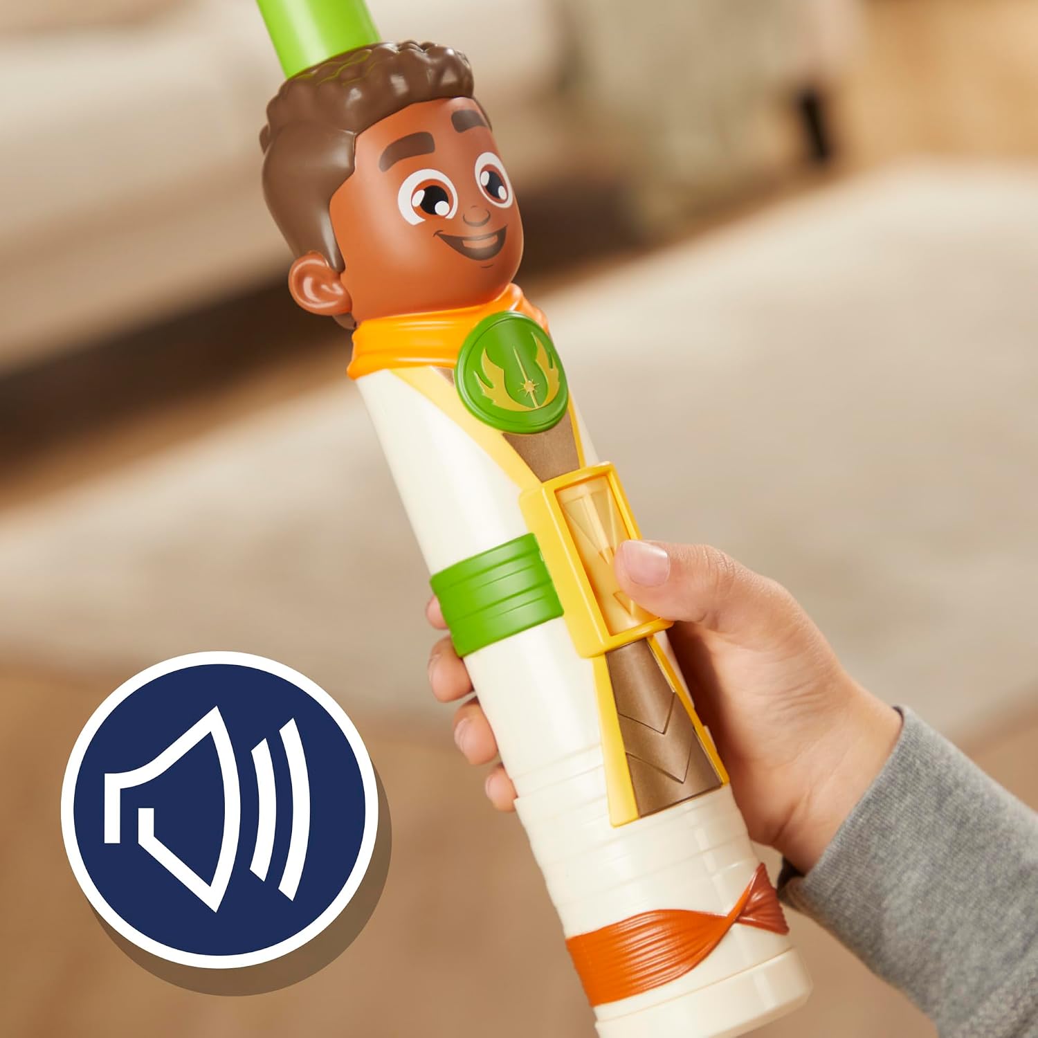 STAR WARS Young Jedi Adventures Kai Brightstar Green Electronic Lightsaber, Toys, Preschool Toys for 3 Year Old Boys & Girls (Amazon Exclusive)
