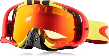 MASCHERA CROSS OAKLEY CROWBAR MX PINNED RACE YELLOW/RED : Sport e tempo  libero