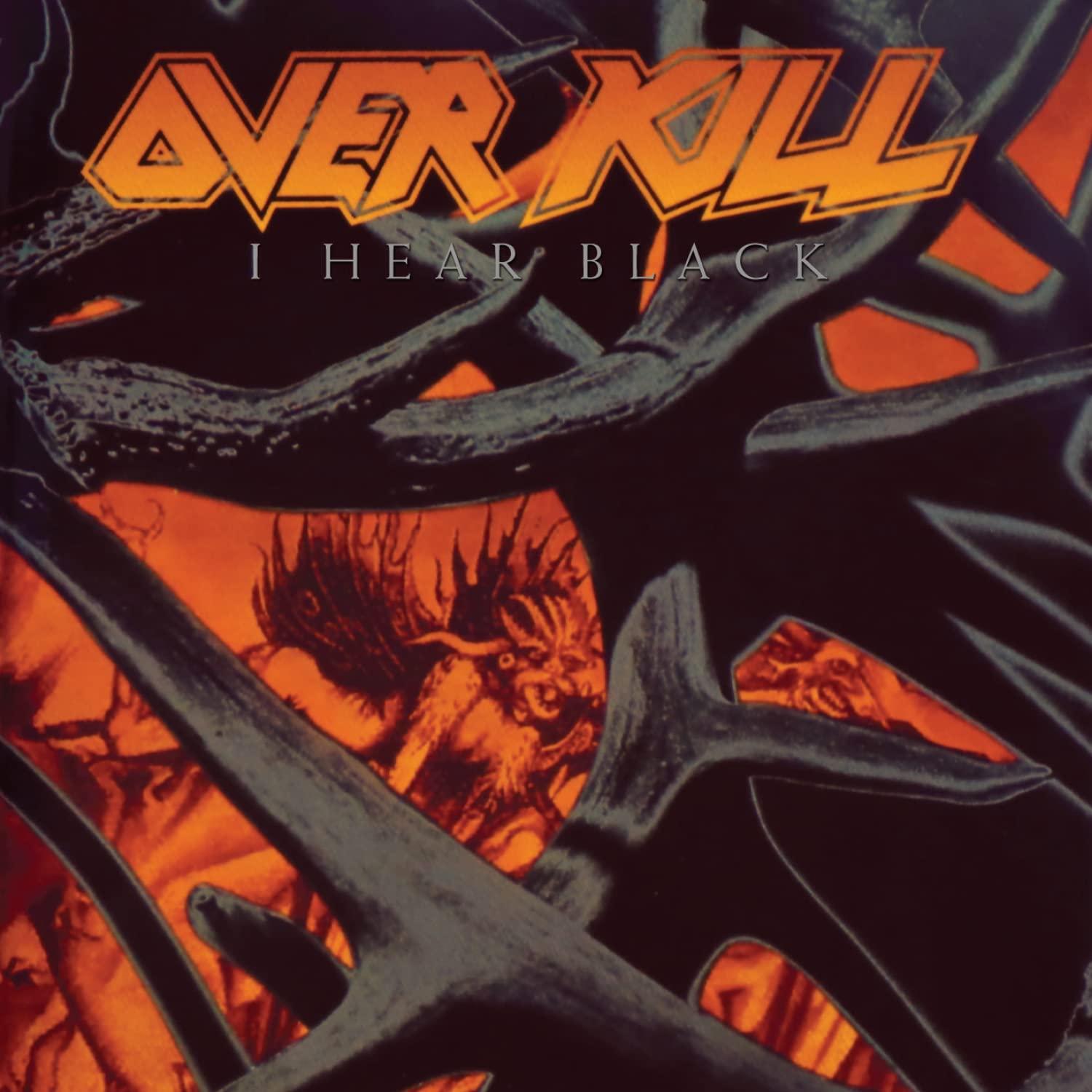 Overkill I Hear Black LP Orange Black Marble Vinyl NEW SEALED