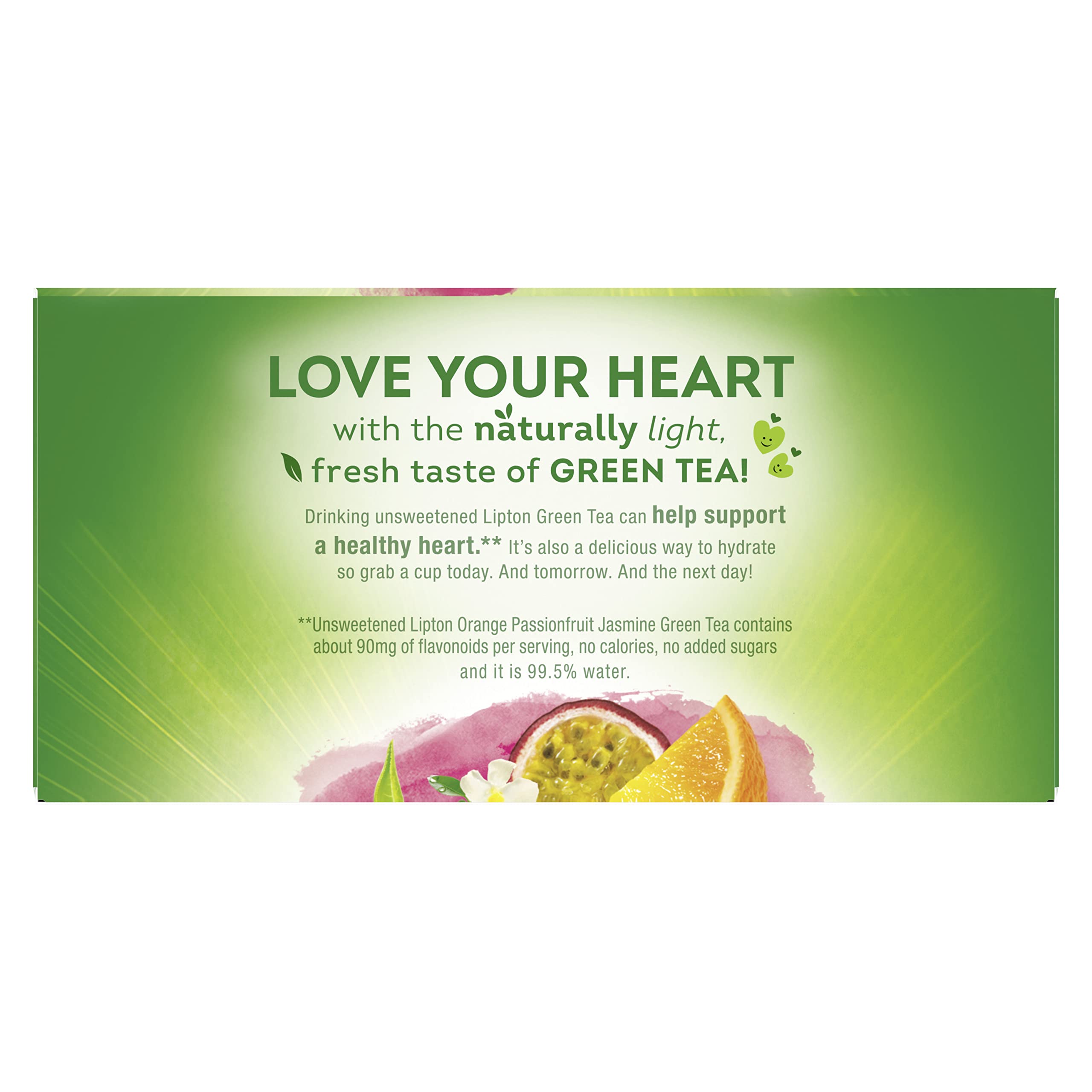 Lipton Green Tea Bags Flavored Tea with Other Natural Flavors Orange